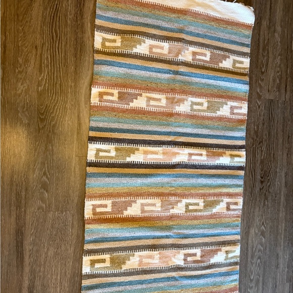 Multicolor Geometric Pattern Rug - Picture 2 of 3